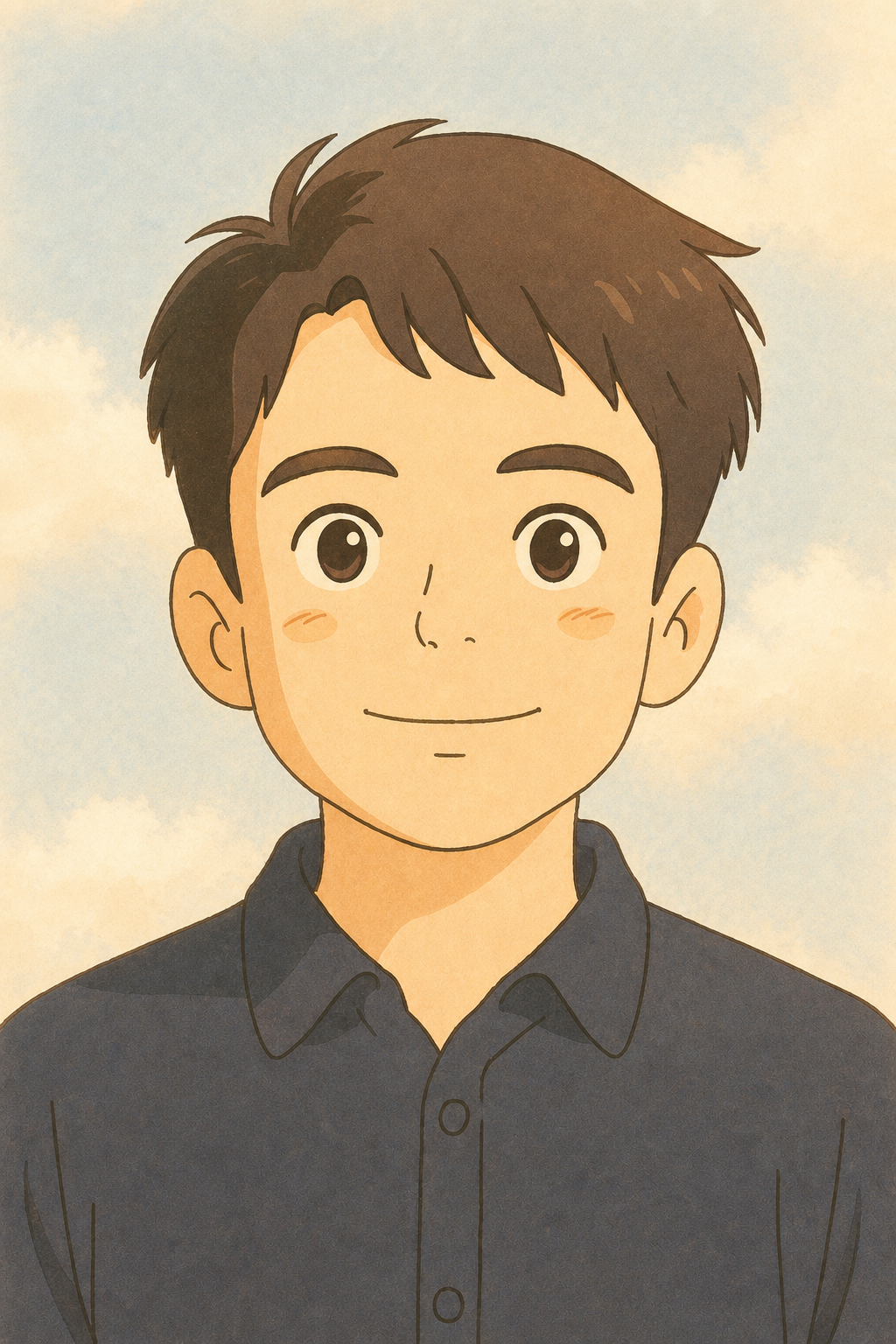 Illustrated portrait of Theodore Ouyang